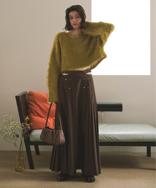 ★関税込★PAIN OR PLEASURE★RUE PLEATS SKIRT★スカート★ ☆人気☆【PAIN OR PLEASURE】☆RUE PLEATS SKIR.T☆スカート☆