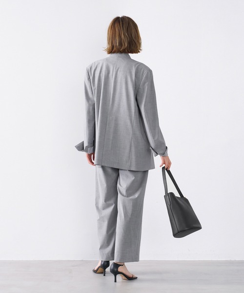 MICA&DEAL マイカ＆ディール セットアップ ノーカラージャケット パンツ MICA&DEAL マイカ＆ディール セットアップ ノーカラージャケット