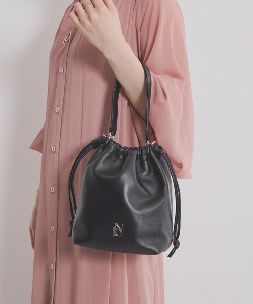 NICAL ショルダーバッグ バッグ 「本革」「NICAL」巾着ショルダー