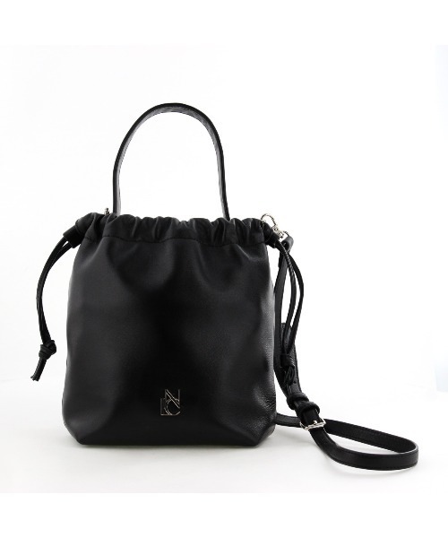 NICAL ショルダーバッグ バッグ 「本革」「NICAL」巾着ショルダー