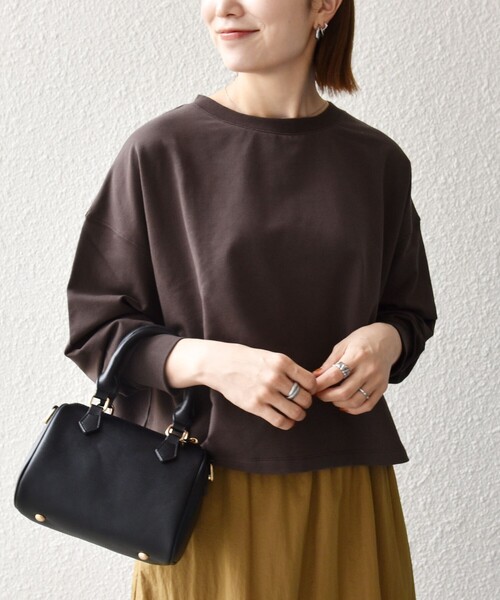 SHIPS any tシャツ 「洗濯機可能」インレイ ロングスリーブ コンパクト