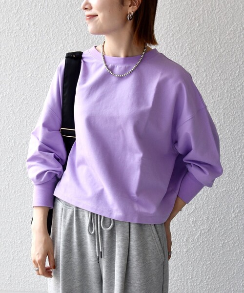 SHIPS any tシャツ 「洗濯機可能」インレイ ロングスリーブ コンパクト