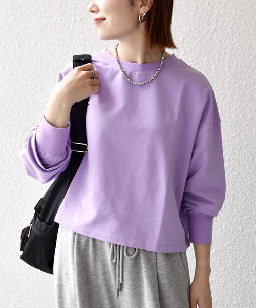 SHIPS any tシャツ 「洗濯機可能」インレイ ロングスリーブ コンパクト