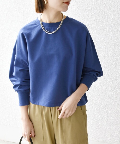 SHIPS any tシャツ any:「洗濯機可能」インレイ ロングスリーブ