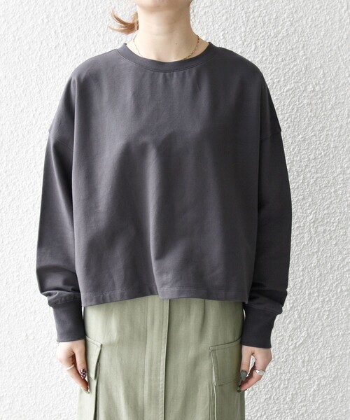 SHIPS any tシャツ any:「洗濯機可能」インレイ ロングスリーブ