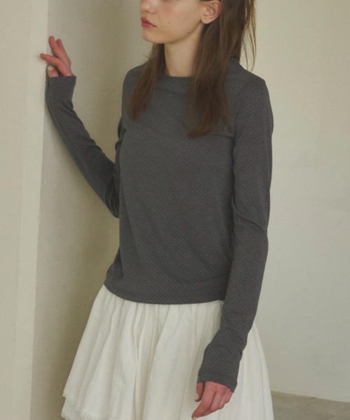 GIUNON tシャツ mini dot long t-shirt / ミニドットロンT