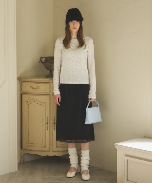 tシャツ mini dot long t-shirt / ミニドットロンT レディース GIUNON tシャツ mini dot long t-shirt / ミニドットロンT
