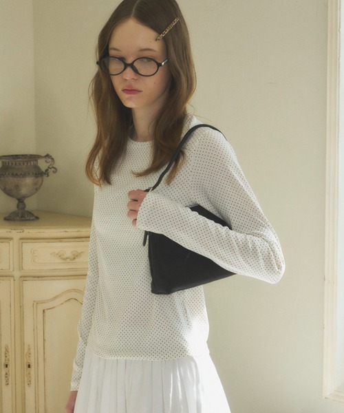 GIUNON tシャツ mini dot long t-shirt / ミニドットロンT レディース
