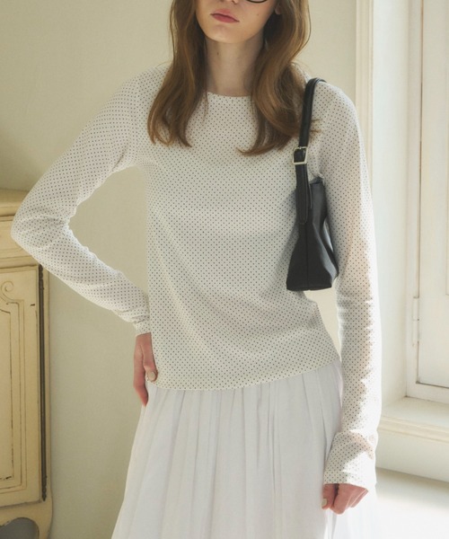 T♡A様 GIUNON tシャツ mini dot long t-shirt / ミニドットロンT