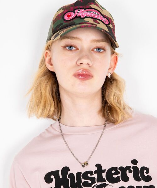 即日発送 帽子 キャップ GLAMOUR HYSTERIC WOODLAND メッシュキャップ HYS 帽子