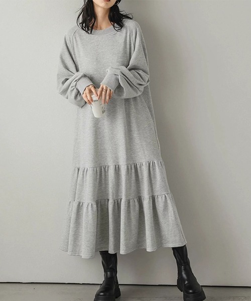 Dream garden（ドリームガーデン） ワンピース ティアードスウェット