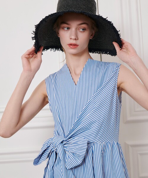 LOULOU WILLOUGHBY ワンピース 「LOULOU WILLOUGHBY」ストライプ