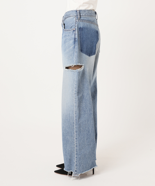 新品 Attick by Johnbull 別注ワイドデニム ダメージ 新品 Attick by Johnbull 別注ワイドデニム ダメージ - メルカリ