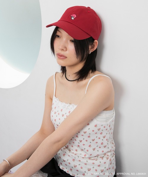 sanrio キャップ 帽子 「My Melody × forksy.」ワンポイント