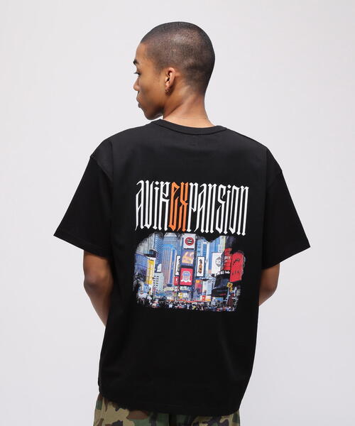 注目■AVIREX■× EXPANSIONコラボ 「タイムズスクエア」Tシャツ AVIREX tシャツ 「AVIREX / EXPANSION」”TIMES SQUARE” T-SHIRT