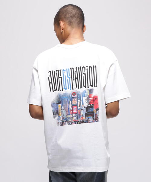 注目■AVIREX■× EXPANSIONコラボ 「タイムズスクエア」Tシャツ AVIREX tシャツ 「AVIREX / EXPANSION」”TIMES SQUARE” T-SHIRT