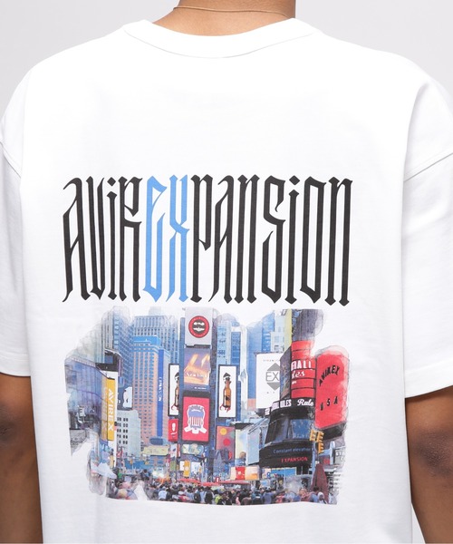 注目■AVIREX■× EXPANSIONコラボ 「タイムズスクエア」Tシャツ AVIREX tシャツ 「AVIREX / EXPANSION」”TIMES SQUARE” T-SHIRT