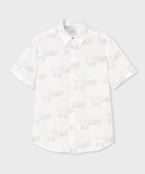 PS Paul Smith シャツ 半袖 Drawn by ”Dog” 半袖シャツ / 152713 619PN