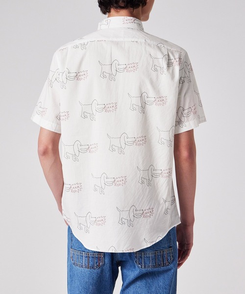 PS Paul Smith シャツ 半袖 Drawn by ”Dog” 半袖シャツ / 152713 619PN