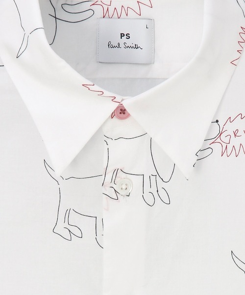 PS Paul Smith シャツ 半袖 Drawn by ”Dog” 半袖シャツ / 152713 619PN