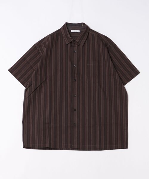 シャツ 半袖 a.p.o.v. レトロストライプシャツ メンズ レディース