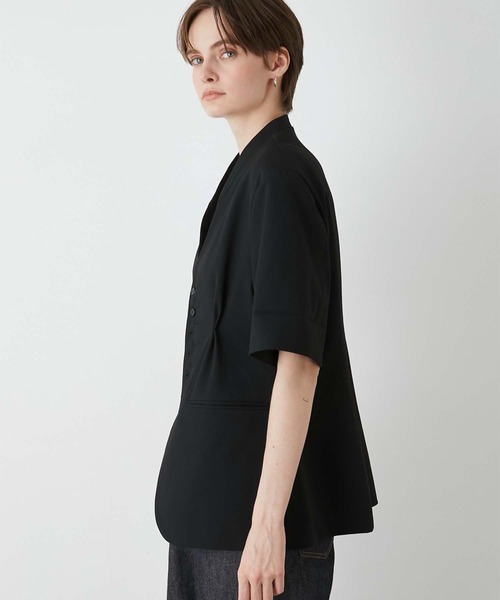la peau de gem halfsleeve hole jacket完売品 la peau de gem ジャケット テーラードジャケット 「LA PEAU DE