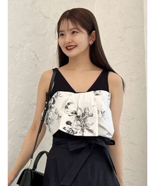 tシャツ リボンディテールカットプルオーバー レディース