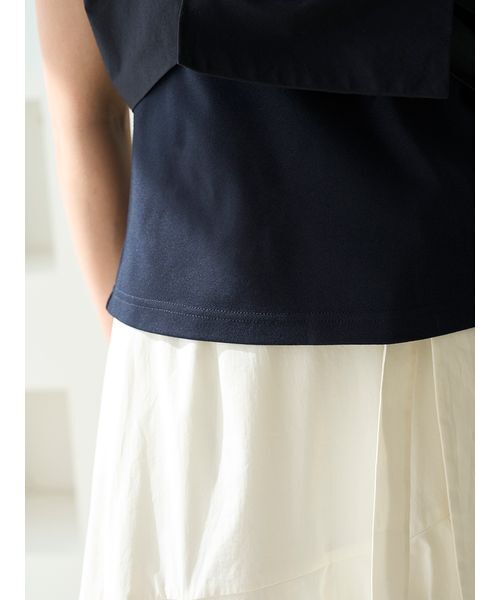 SNIDEL tシャツ リボンディテールカットプルオーバー レディース