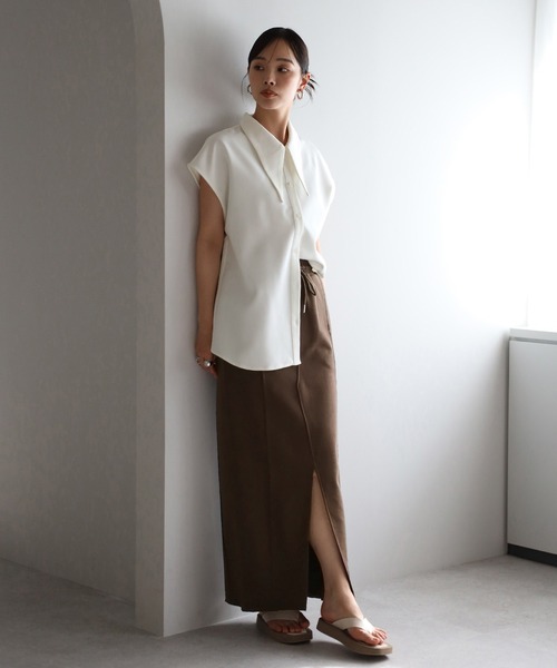 ENC スカート front slit sweat skirt / フロントスリットスウェット