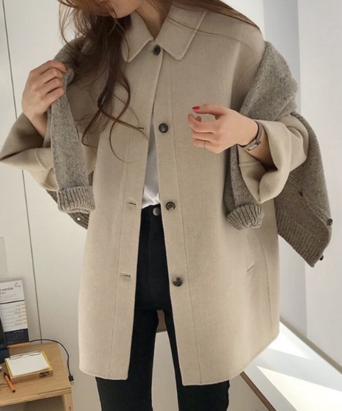 LUGG NAGG（ラグナグ） ステンカラーコート M アイボリー レディース