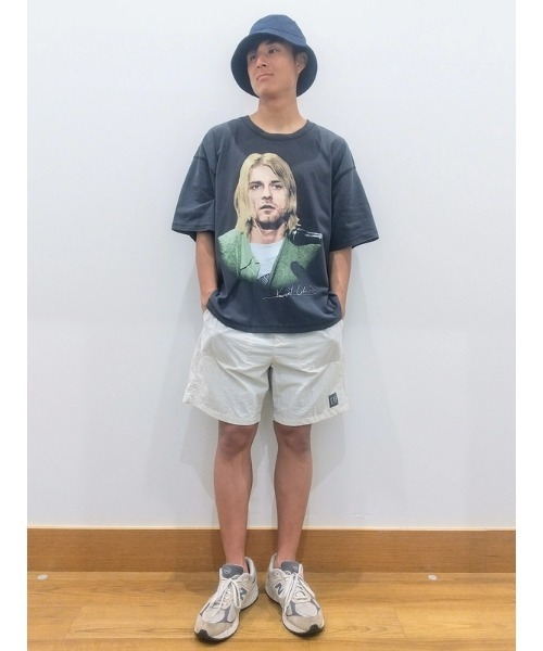  Cobain グラフィックTシャツ KURT COBAIN カートコバーン Tシャツ バンドTシャツ ブラック