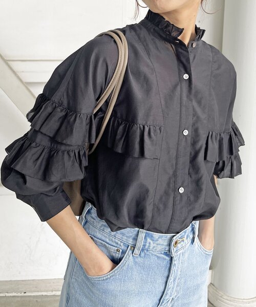 Spick＆Span 「Spick & Span」 長袖ブラウス FREE ベージュ