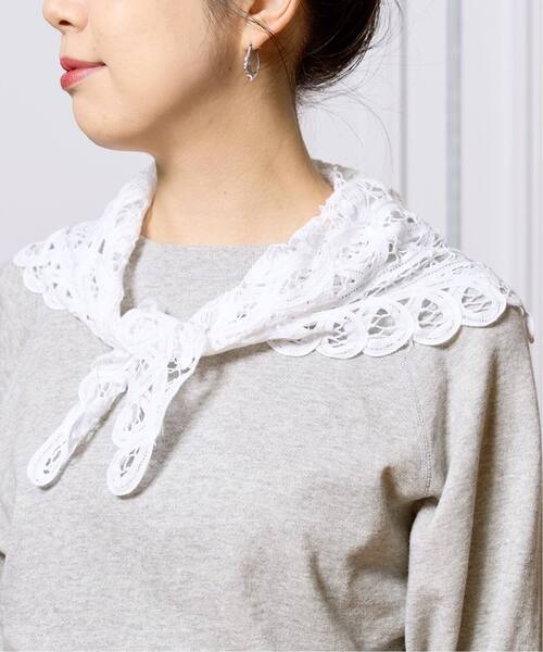IENA LA BOUCLE バテンレースバブーシュカ 追加》IENA LA BOUCLE バテンレースバブーシュカ（スカーフ