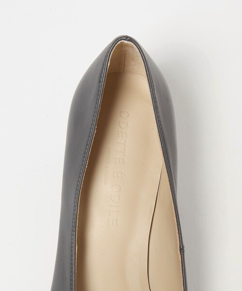 ✨極美品✨ODETTE E ODILE バックル パンプス グレージュ 23.5 極美品 Odette eOdile スウェードパンプス 23cm ヒールパンプス