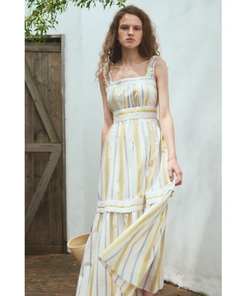 ワンピース Hazel Dress タックティアードドレスの画像