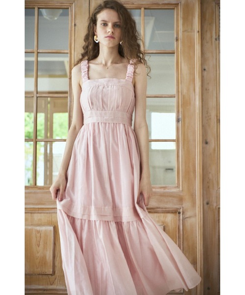ワンピース Hazel Dress タックティアードドレスの画像