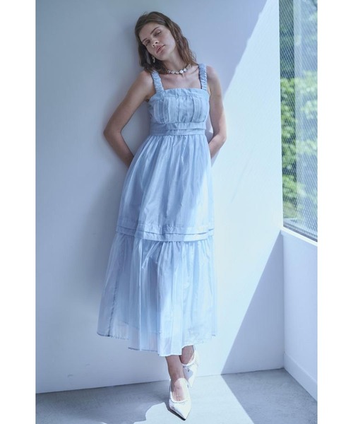 Estella.K ワンピース Hazel Dress タックティアードドレス : ZOZOTOWN