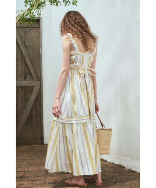 ワンピース Hazel Dress タックティアードドレスの画像