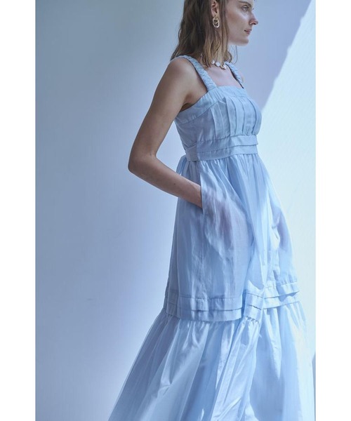 ワンピース Hazel Dress タックティアードドレスの画像
