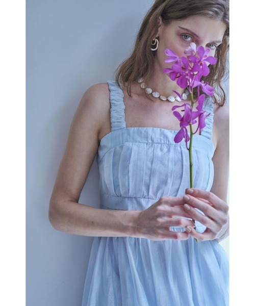 ワンピース Hazel Dress タックティアードドレスの画像
