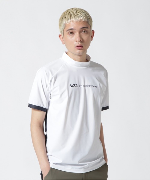 SY32 BY SWEET YEARS モックネック 半袖Tシャツ　XL SY32 by SWEET YEARS BY GOLF メンズ 半袖シャツ モックネック