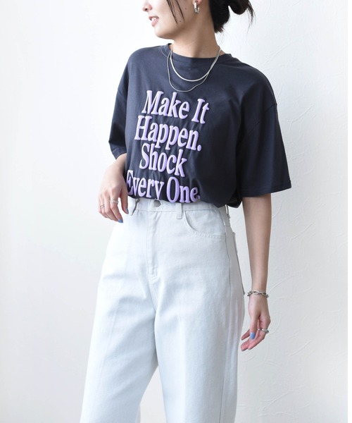 「Eimee Law」 半袖Tシャツ 38 チャコールグレー レディース