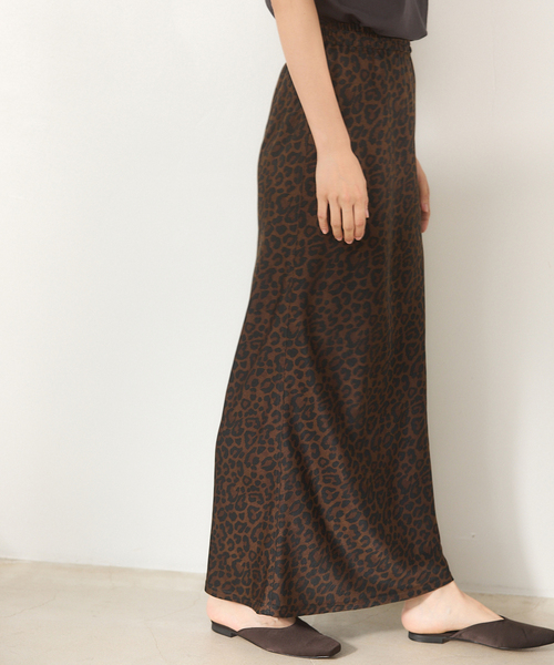イエナ IENA BLACK レオパードスカート 34 2025AW IENA（イエナ） スカート BLACK レオパードスカート : ZOZOTOWN Yahoo
