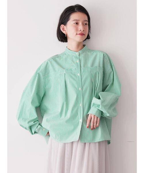 「AMERICAN HOLIC」 長袖ブラウス L ブルー レディース_画像6
