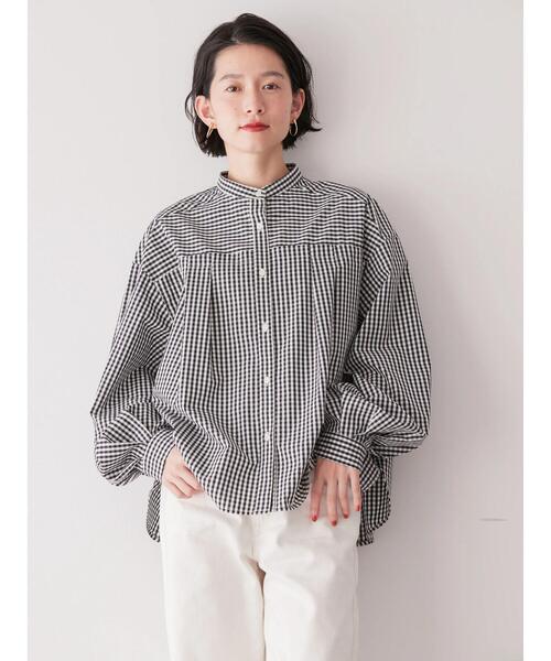 「AMERICAN HOLIC」 長袖ブラウス L ブルー レディース_画像7
