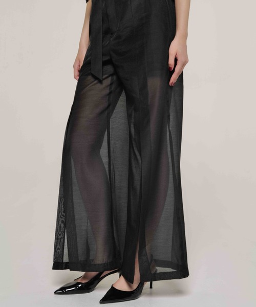 パンツ josemoon CROSS SLIT SHEER PANTS JOSE MOON（ジョゼムーン） パンツ CROSS SLIT SHEER PANTS/クロス