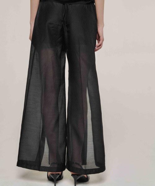 JOSE MOON（ジョゼムーン） ワイドパンツ パンツ CROSS SLIT SHEER