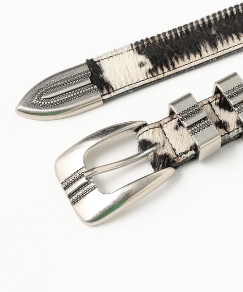 wrangler ベルト 牛柄 ハラコ ウエスタン beams boy BEAMS BOY