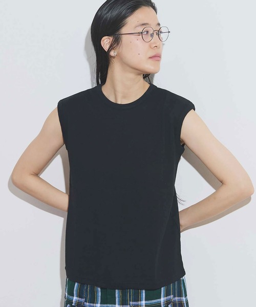 fig London（フィグロンドン） tシャツ _GIZA no sleeve レディース