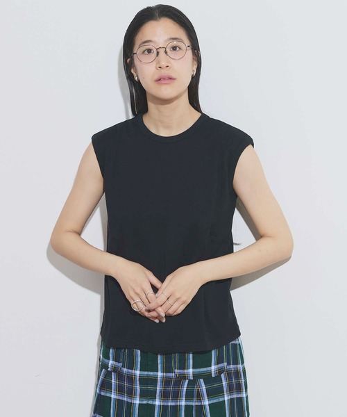 fig London（フィグロンドン） tシャツ _GIZA no sleeve レディース